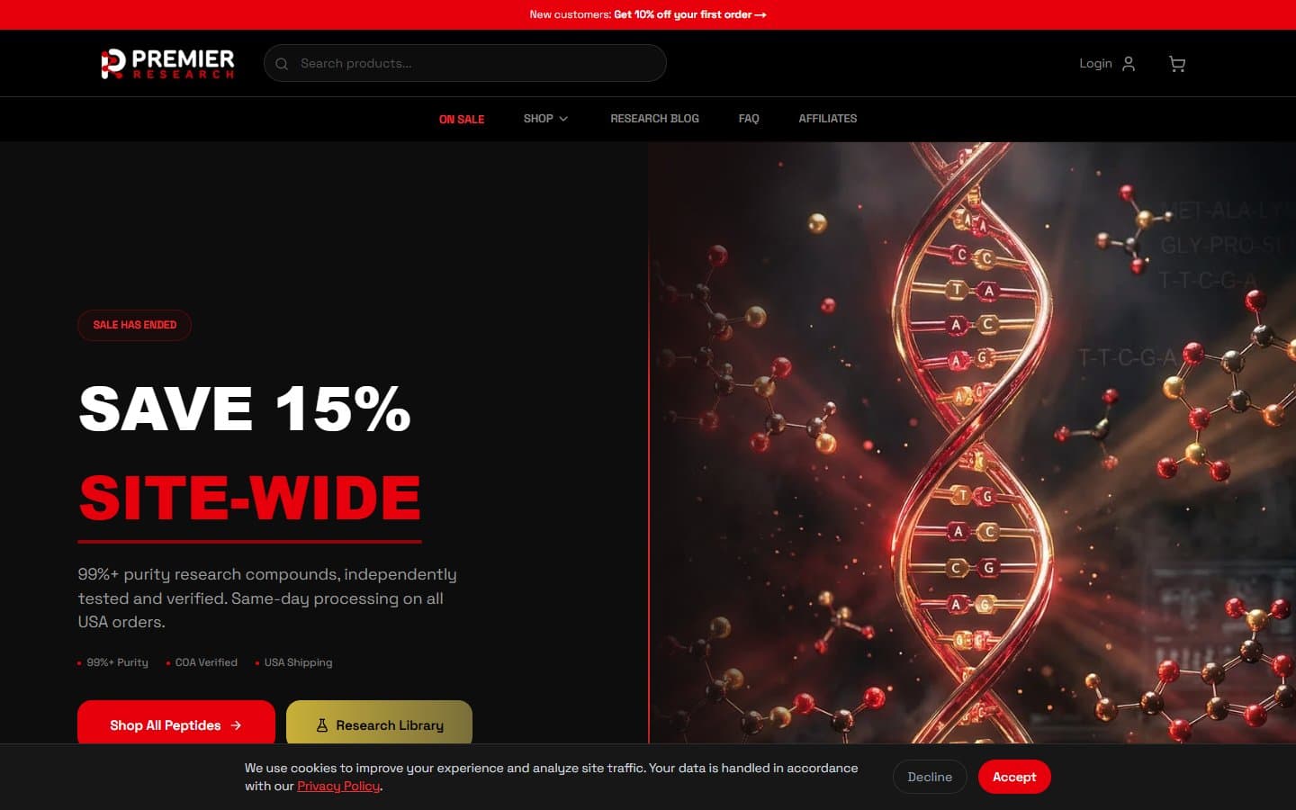PrPeps e-commerce website — custom e-commerce website design example